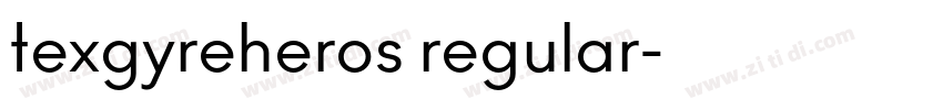 texgyreheros regular字体转换